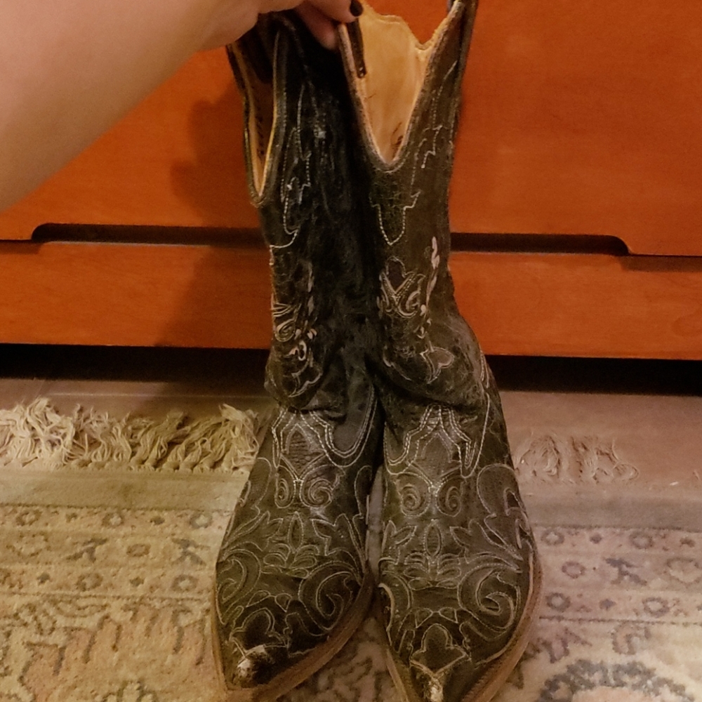 Corral Lizard Inlay boots